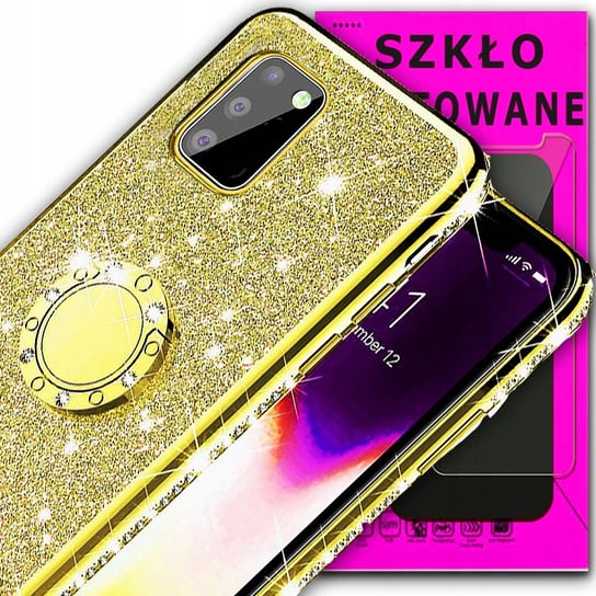 Diamentowe Etui Oxygen Bling Do Samsung A31 +Szkło OXYGEN