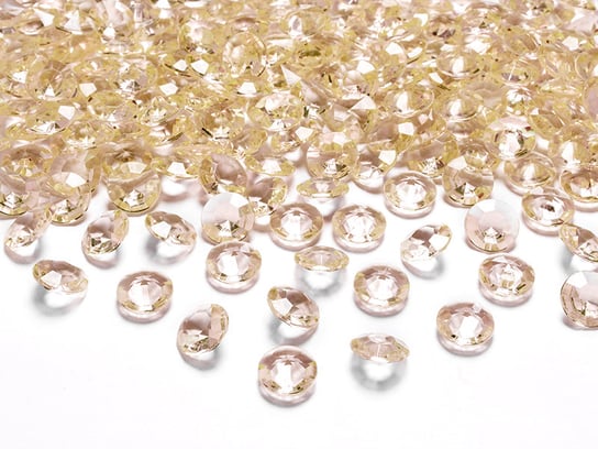 Diamentowe konfetti, złoty, 12 mm, 100 sztuk PartyDeco