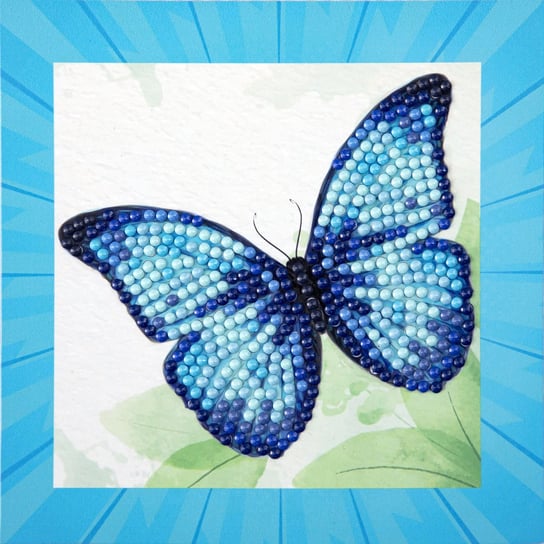 Diamond Dotz, Zestaw kreatywny dla dzieci  haft diamentowy Blue Butterfly Quick Dotz Diamond dotz