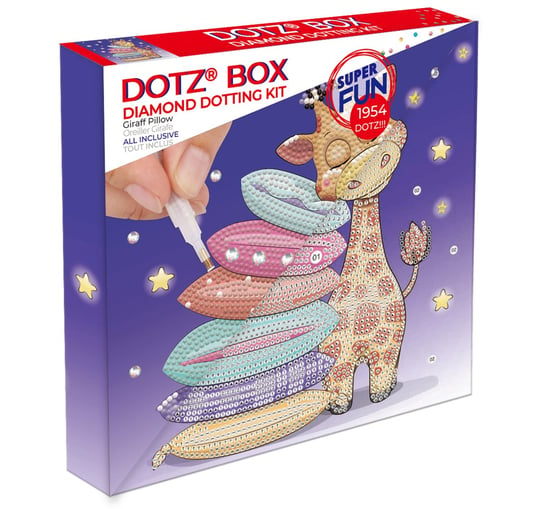 Diamond Dotz, Zestaw kreatywny dla dzieci haft diamentowy Giraff pillow Dotz Box Diamond dotz