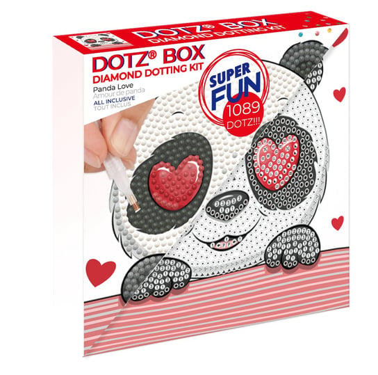 Diamond Dotz, Zestaw kreatywny dla dzieci haft diamentowy Panda Love Dotz Box Diamond dotz
