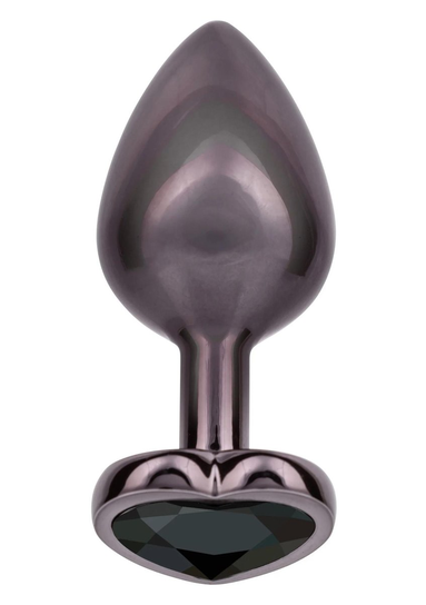 Diamond Heart Plug Large Black Calexotics