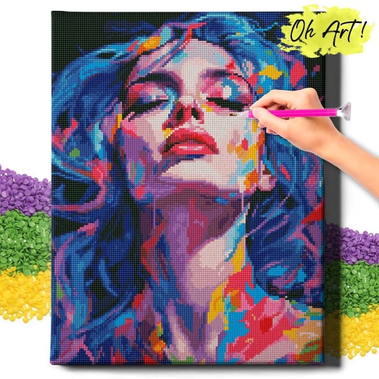 Diamond Painting 5D Teschio Vampiro – Kit Mosaico 40x50 Cm Con Perline Tonde, Tela Stampata, Strumenti Inclusi, Passatempo Creativo Antistress Per Adulti E Bambini