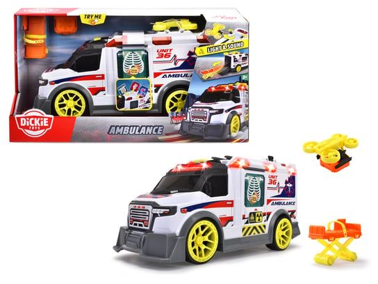 Dickie Toys, A.S. pojazd ambulans, 35,5 cm Dickie Toys