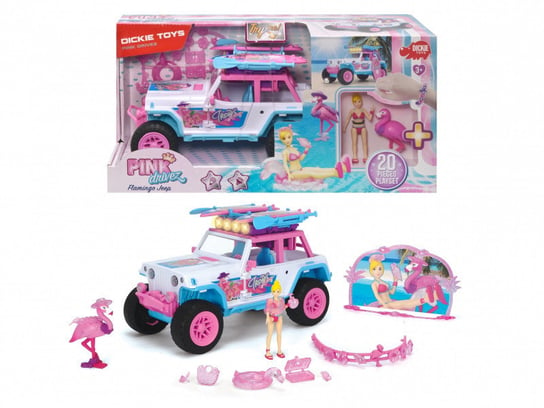 Dickie Toys, auto Playlife Pinkdrivez Flamingo Jeep Dickie Toys