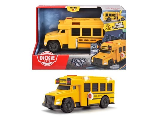 Dickie Toys, Autobus szkolny, 15 cm, Action Series , światło dźwięk Dickie Toys
