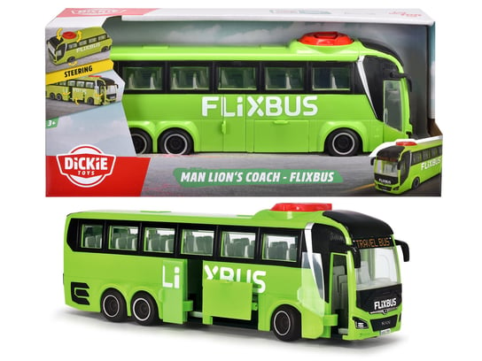 Dickie Toys, CITY MAN, pojazd Flixbus 26,5 cm Dickie Toys