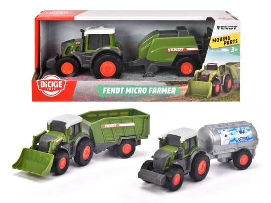 Dickie Toys, FARM pojazdy rolnicze 3 rodz. 18 cm Dickie Toys