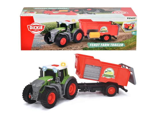Dickie Toys, FARM traktor z przyczepą, 26 cm Dickie Toys