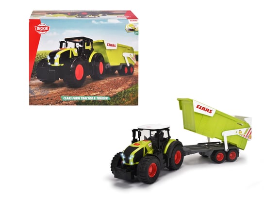 Dickie Toys, FARM traktor z przyczepą 64 cm ONL Dickie Toys