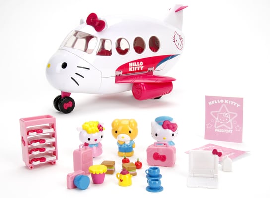 Dickie Toys, Hello Kitty, odrzutowiec rozkładany z figurkiami Dickie Toys