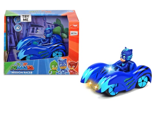 Dickie Toys, Pidżamersi, pojazd z figurką Mission Racer Kotboy Dickie Toys