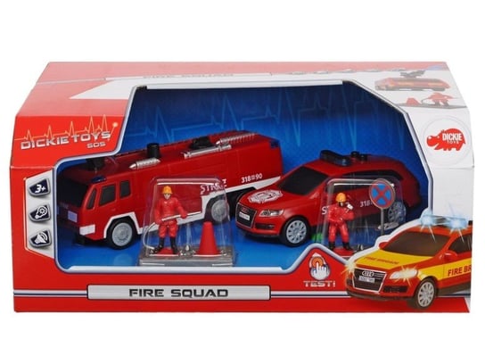 Dickie Toys, pojazdy ratunkowe Drużyna strażacka, zestaw Dickie Toys
