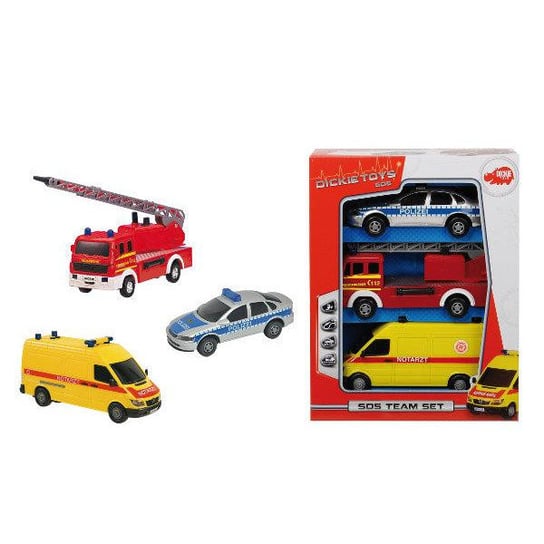 Dickie Toys, pojazdy ratunkowe, zestaw Dickie Toys