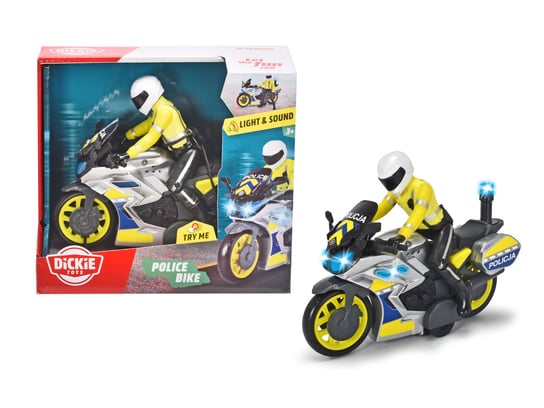 Dickie Toys, SOS Motocykl policyjny, 17 cm Dickie Toys