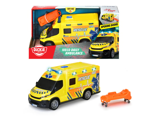 Dickie Toys, SOS pojazd, Iveco ambulans, 18 cm Dickie Toys