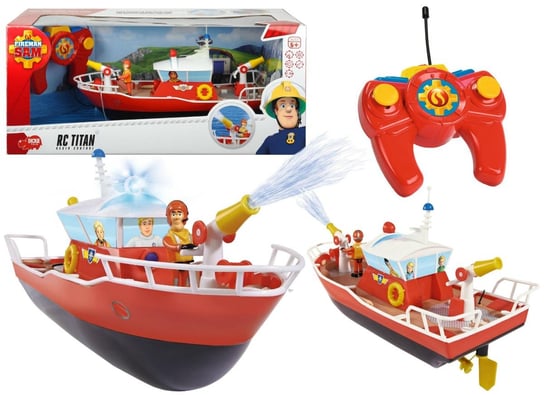 Dickie Toys, Strażak Sam, łódź zdalnie sterowana Titan Dickie Toys