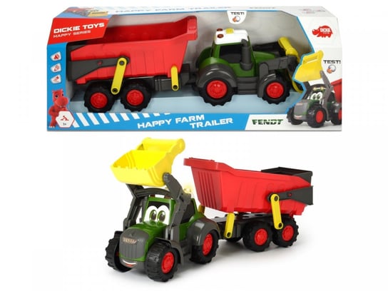 Dickie Toys, traktor z przyczepką Happy Dickie Toys
