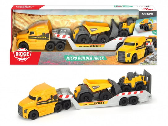 Dickie Toys, Zestaw Pojazdów Volvo Micro Builder Dickie Toys