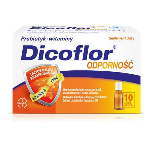 Dicoflor Odporność, suplement diety, 10 fiolek Bayer