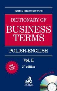 Dictionary of Business Terms Vol II Polish-English Kozierkiewicz Roman