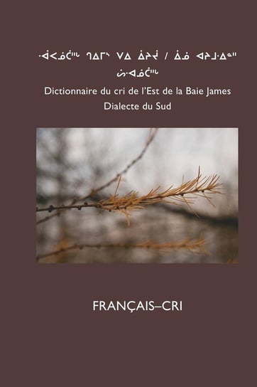 Dictionnaire Du Cri de L'Est (Sud) Board Cree School