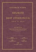 Dictionnaire Manuel de Diplomatie et de Droit International Calvo Charles