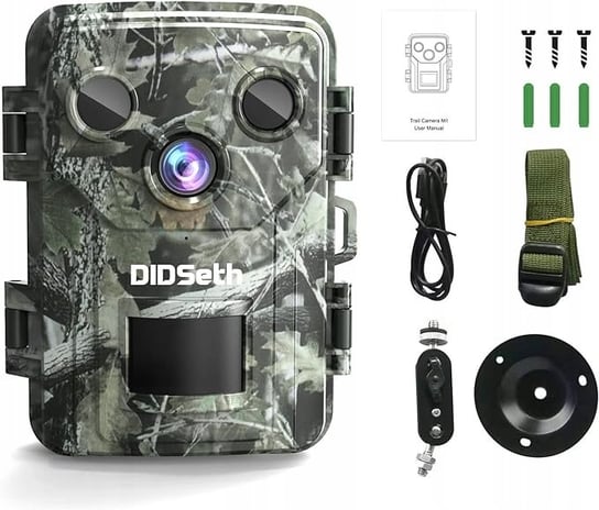 DIDSeth fotopułapka Kamera do obserwacji zwierząt 1080p 20MP HD, noktowizor J4