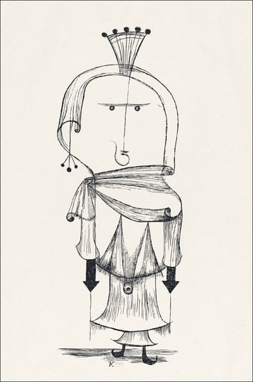 Die Hexe mit dem Kamm, Paul Klee - plakat 30x40 cm Galeria Plakatu