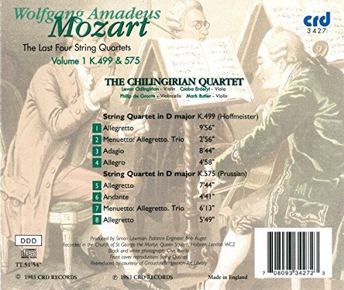 Die Vier Letzten Streichquartette Vol. 2 Chilingirian Quartet