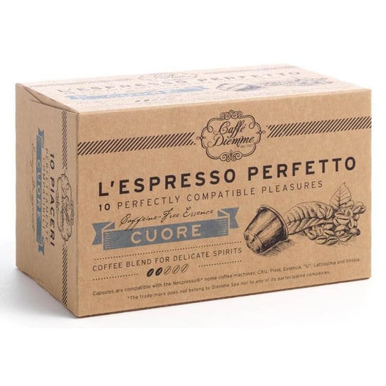 Diemme CUORE (kawa bezkofeinowa) kapsułki do Nespresso - 10 kapsułek Diemme