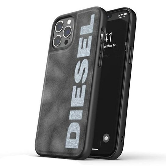 Diesel Moulded Case Bleached Denim Iphone 12/12 Pro Szaro-Biały/Grey-White 44297 Diesel