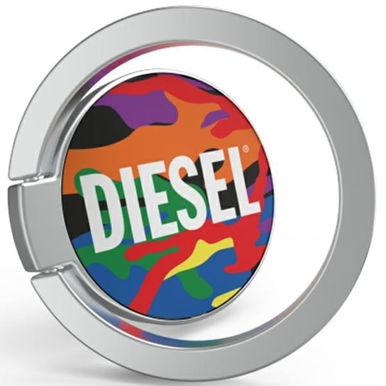 Diesel Uchwyt Do Telefonu Universal Ring Pride Camo Wielokolorowy/Colourful 44336 Diesel