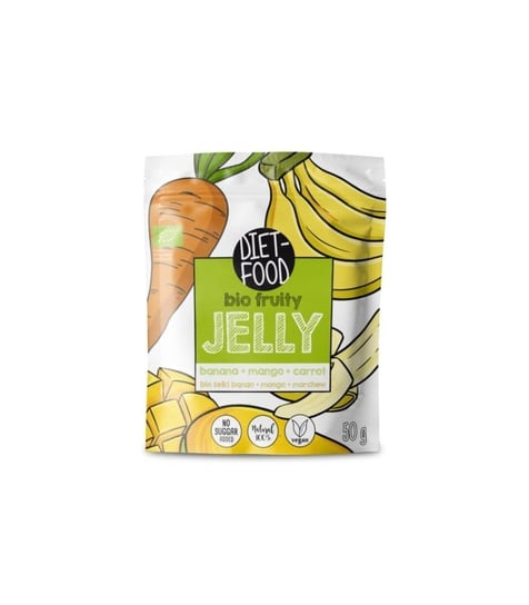Diet-Food, żelki owocowe banan mango marchew bio, 50 g Diet-food