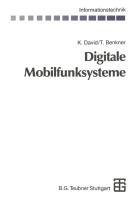 Digitale Mobilfunksysteme Benkner Thorsten, David Klaus