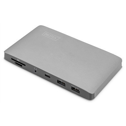 Digitus Universal Docking Station USB 3.0, 7-Port, Travel 2x Video, 3x USB 3.0, 1x USB-C, RJ45, 1 x Audio Stereo jack (3.5 mm) Inna marka