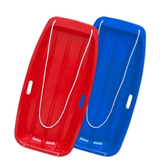 DIKI Taca na sanki x2 z uchwytem - Dziecko - Niebieski i czerwony - 89 × 43 × 12 cm Inna marka