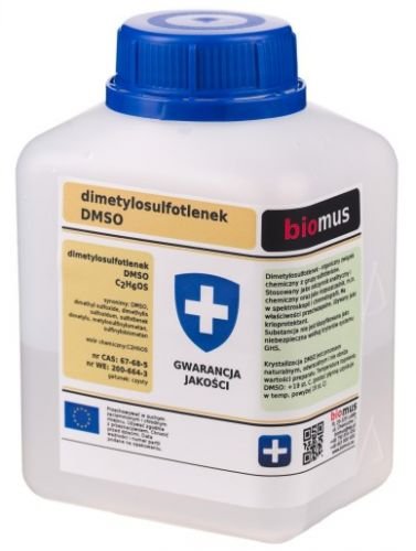 Dimetylosulfotlenek DMSO opakowanie plastikowe 250ml BIOMUS Biomus