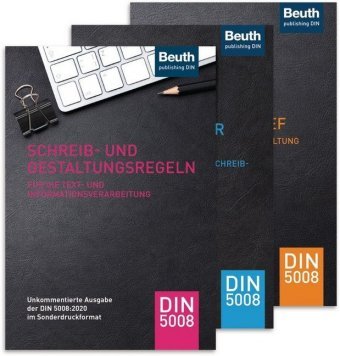 DIN 5008 - Das Praxispaket, 3 Bde. Beuth