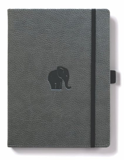 Dingbats A4+ Wildlife Grey Elephant Notebook - Dotted Opracowanie zbiorowe