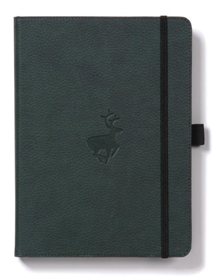 Dingbats A5+ Wildlife Green Deer Notebook - Plain Opracowanie zbiorowe