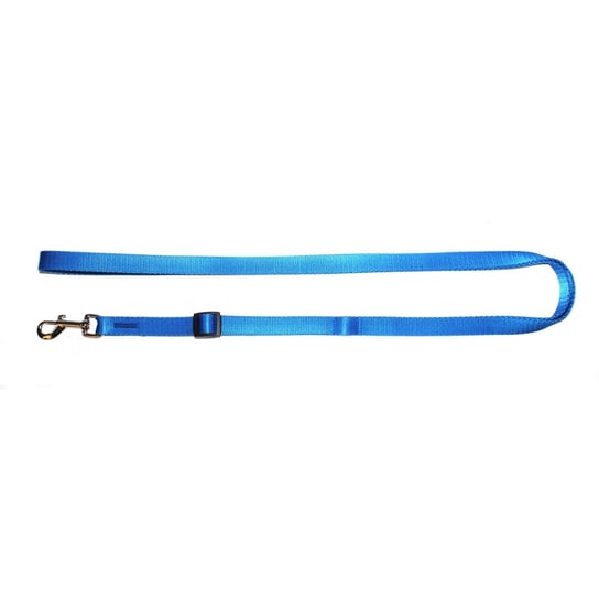 Dingo Smycz z taśmy z płynną regulacją długości dla psa niebieska 1,6 x 120 - 190 cm Dingo
