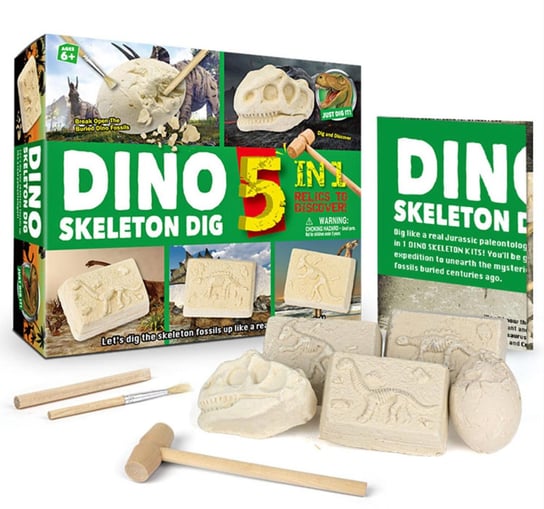 Dino 5W1 Dinozaur- Wykopalisko Super Zestaw 5 Szt. Inna marka