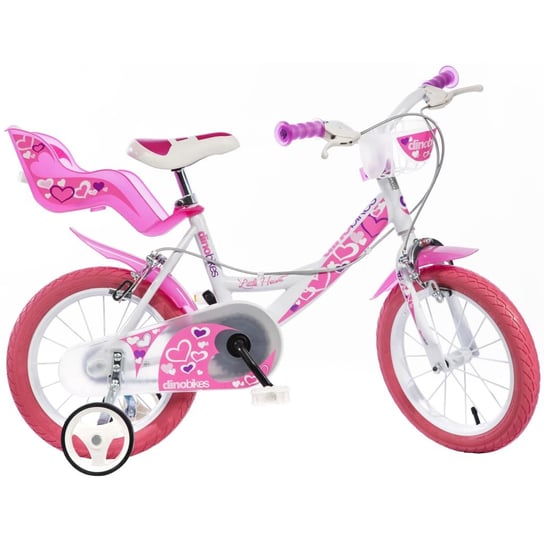 Dino Bikes, Little Heart, Rowerek dziecięcy, różowy, 16" Dino Bikes