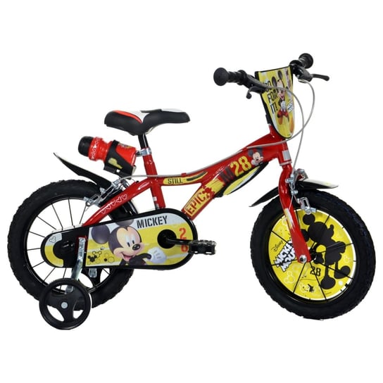 Dino Bikes, Mickey Mouse, Rower dziecięcy, czerwony, 14" Dino Bikes