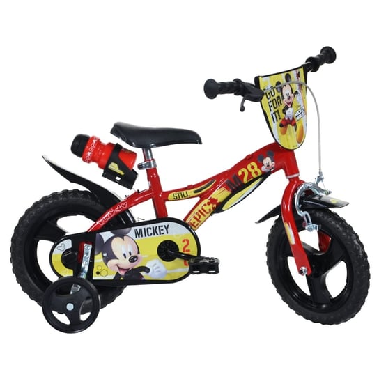 Dino Bikes Rower dziecięcy Mickey Mouse, czerwony, 12" Dino Bikes