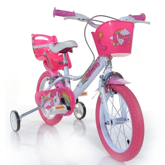 Dino Bikes, Unicorn, Rower dziecięcy, różowy, 14" Dino Bikes