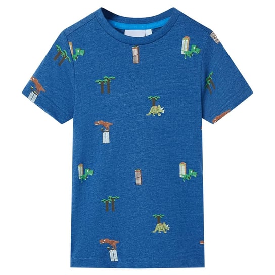 Dino Kids T-shirt 92, ciemnoniebieski, krótki ręka Inna marka