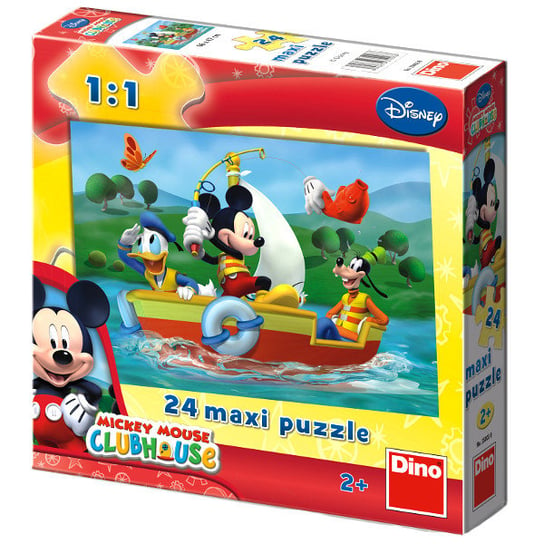 Dino, puzzle, Disney, Myszka Miki i Przyjaciele, 24 el. Dino
