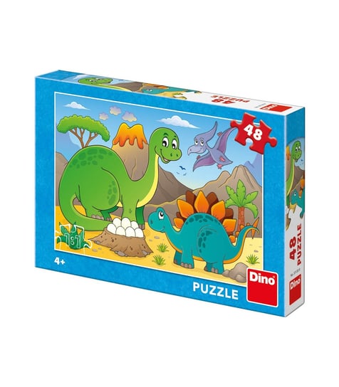 Dino, puzzle, dla dzieci Dinozaur, 48 el. Dino